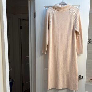 Buffalo David Bitton Cream Ribbed Knit Pullover with Metal Logo